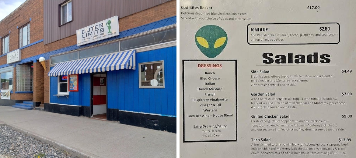 Outer Limits Bar & Grill Menu