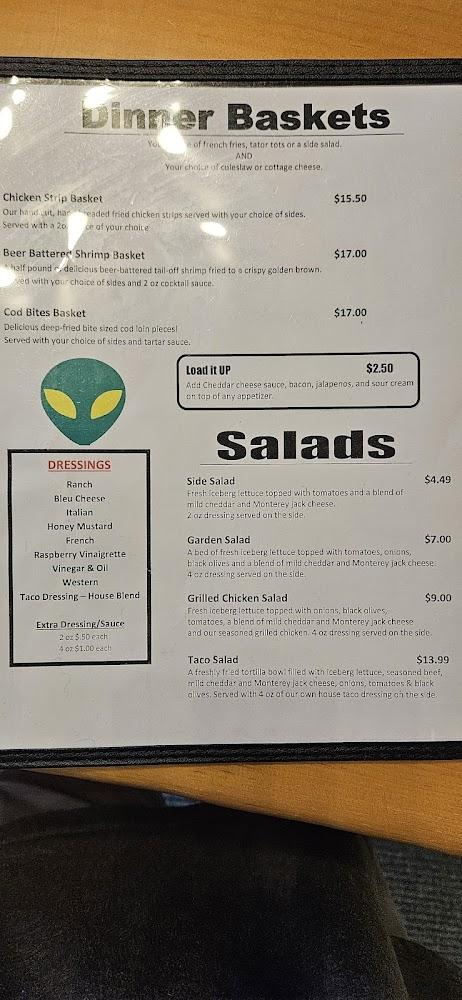 Outer Limits Bar & Grill Menu image 1